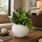Adva Ceramic Rounded Matte Textured Vase