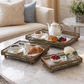 Anahi Antique Gold Mirrored Tray (Set of 3)