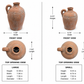 Anwen Single Loop Handle Terracotta Jug Vase