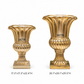 Arbel Scalloped-Fluted Fiberglass Urn