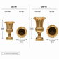 Arbel Scalloped-Fluted Fiberglass Urn