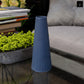 Vahlia Embossed Column Ceramic Vase