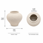 Bina Bulbous Textured Ceramic Vase