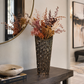 Niven Honeycomb Oval Metallic Vase