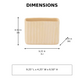 Bridget Cement Tall Rectangular Pot