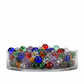 Orion Wide Clear Glass Cylinder Vase