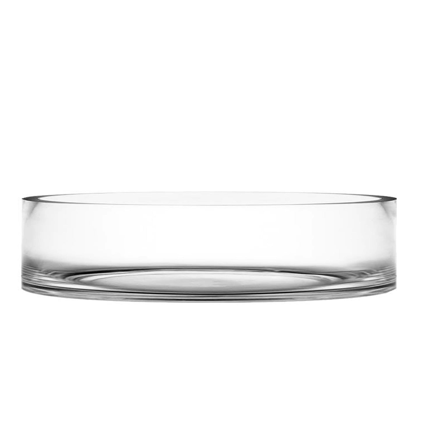 Cylinder Clear Glass-Urban Trends Collection-Clear-15x15x4-Urban Trends Collection