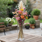 Silvon Clear Glass Cylinder Vase
