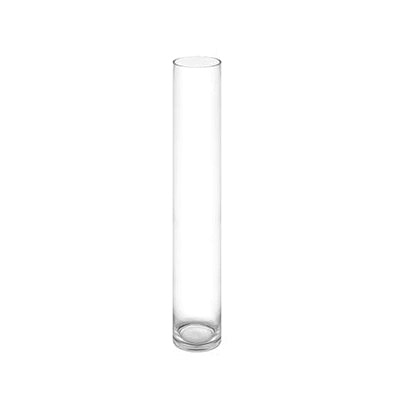 Silvon Clear Glass Cylinder Vase