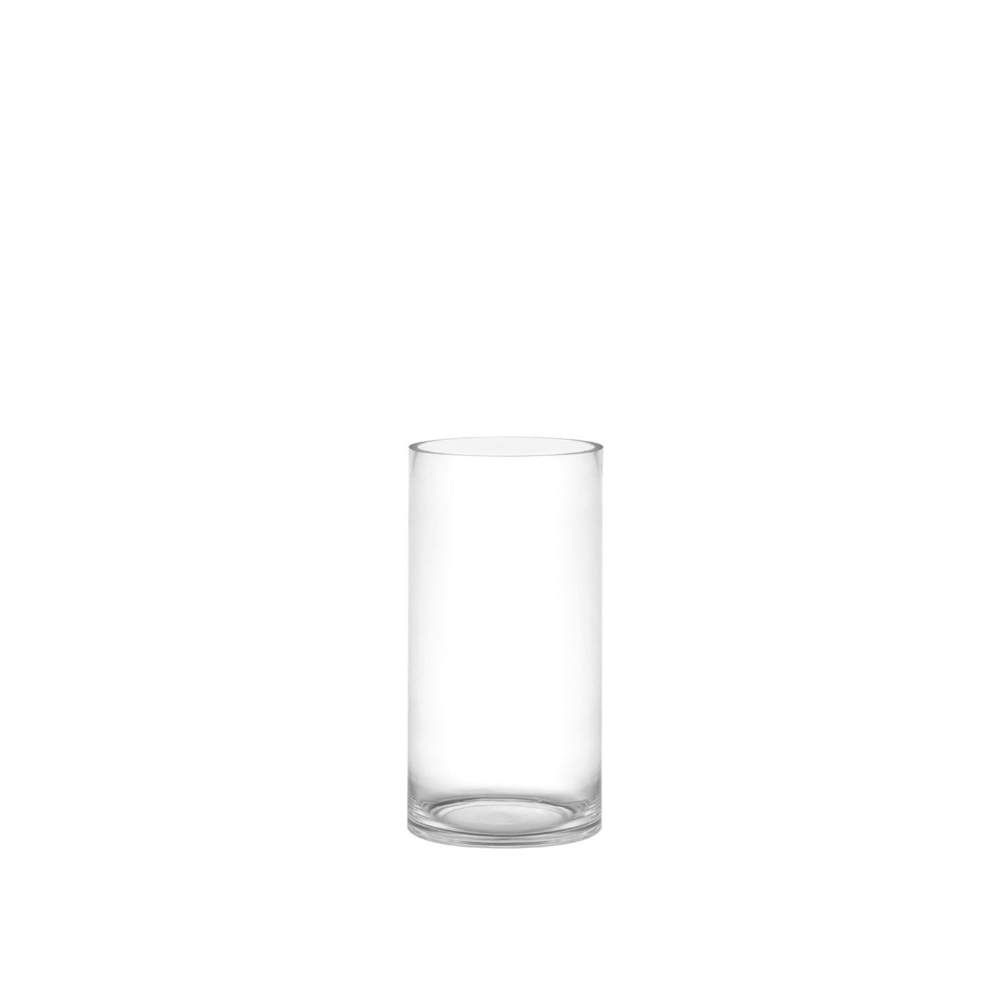 Silvon Clear Glass Cylinder Vase