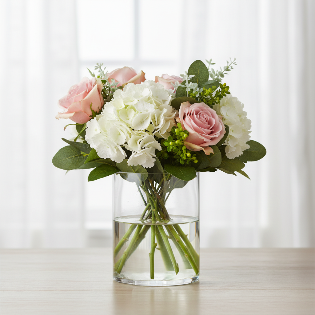 Javari Cylinder Glass Vase