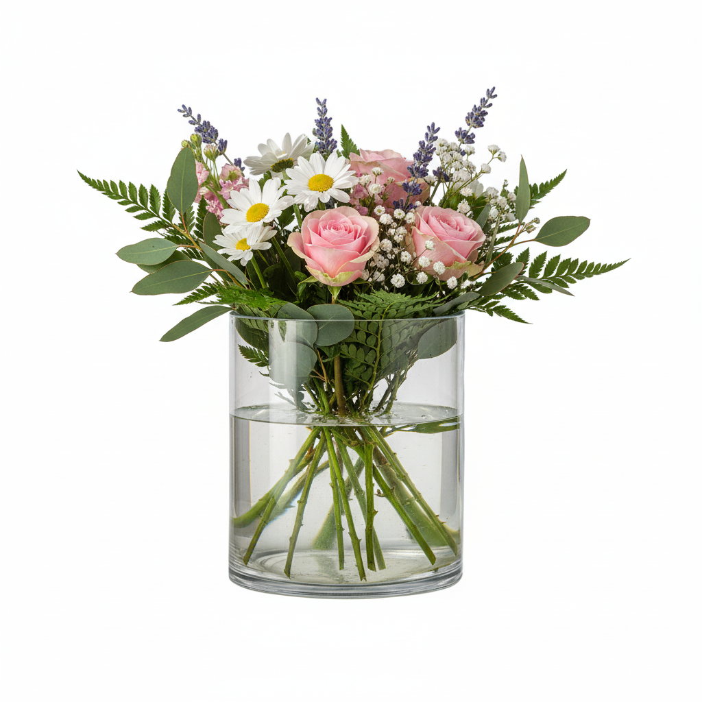 Javari Cylinder Glass Vase