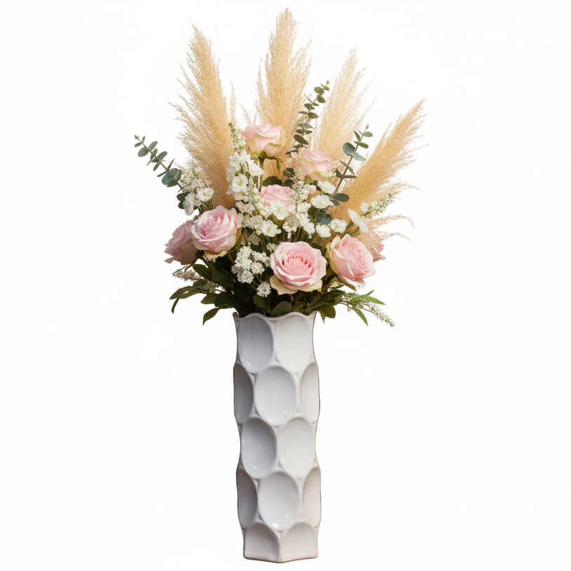 Jaselle Dimpled Ceramic Vase