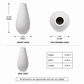 Joplin Engraved Bellied Ceramic Vase