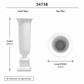 Chari Tapered Fiberglass Urn Floor Vase - Small