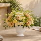 Zavine Matte White Pedestal Planter