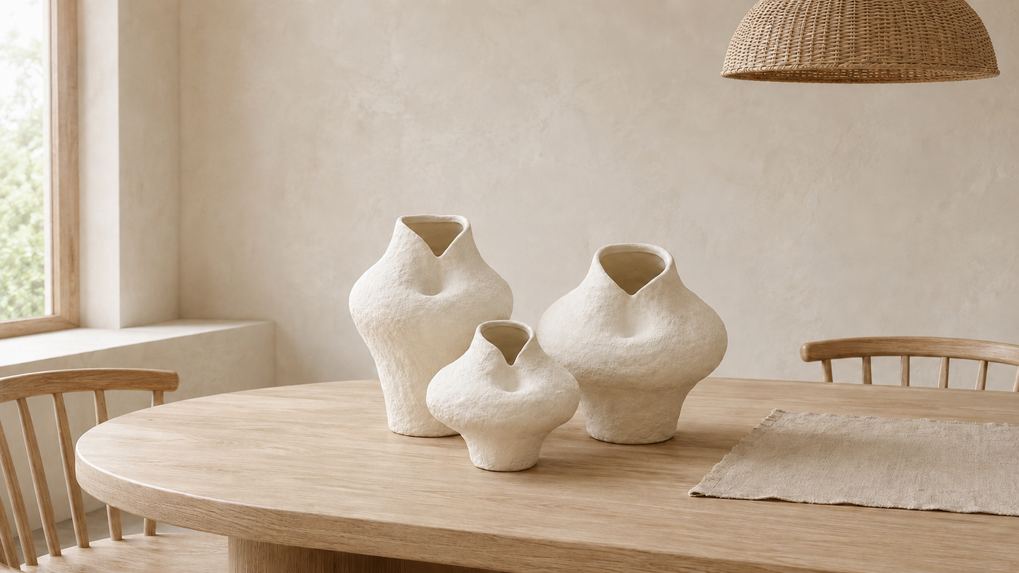 Kelby Handcrafted Sculptural Vest-Shape Vase