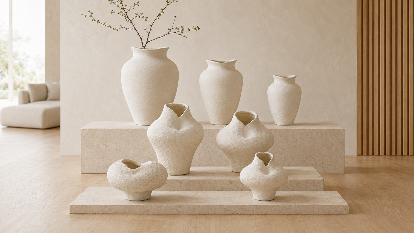 Kelby Handcrafted Sculptural Vest-Shape Vase