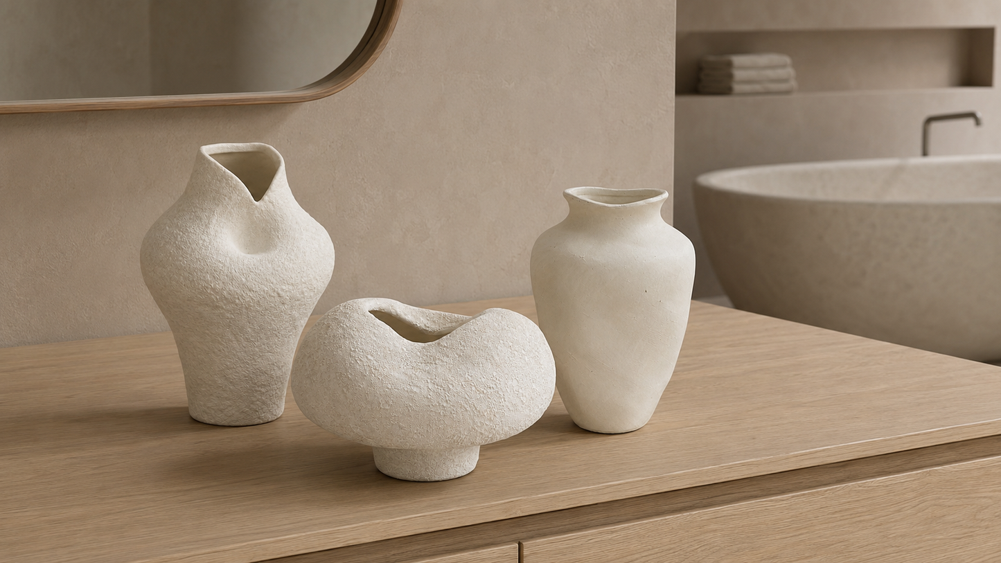 Lane Sculptural Pedestal Ceramic Vase