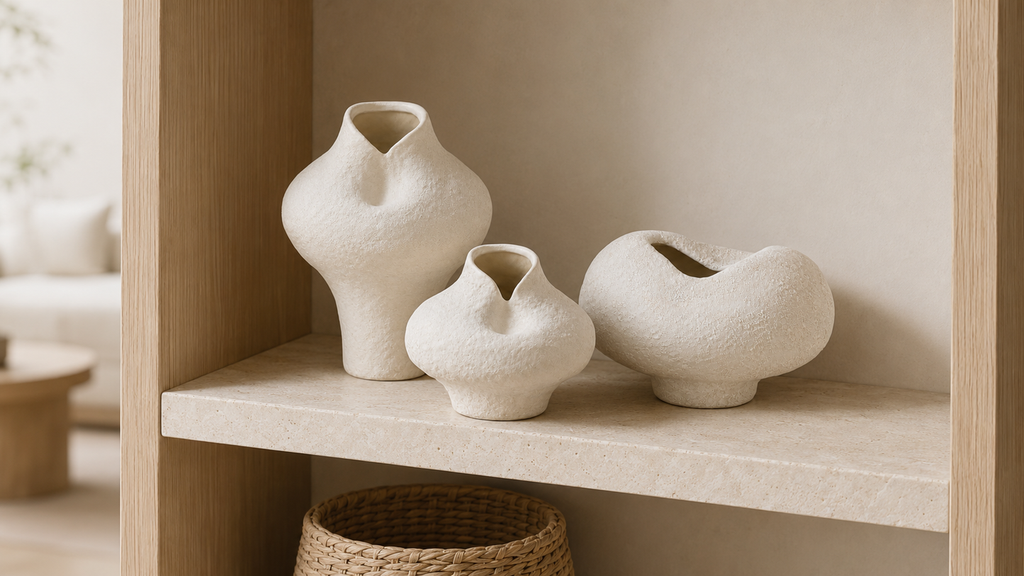 Kelby Handcrafted Sculptural Vest-Shape Vase