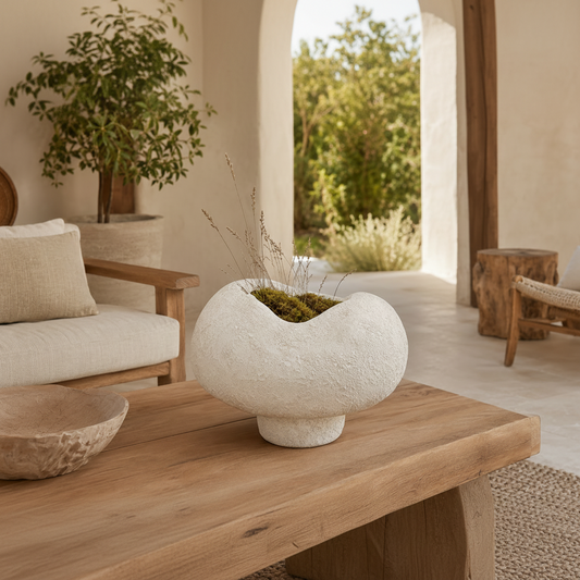 Lane Sculptural Pedestal Ceramic Vase