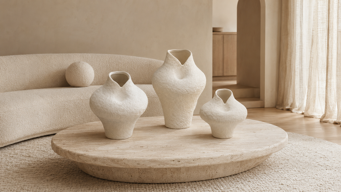 Kelby Handcrafted Sculptural Vest-Shape Vase