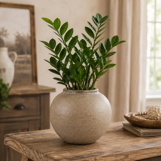 Cherith Ceramic Lava Texture Spherical Vase