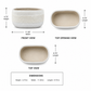 Christa Oval Ceramic Planter