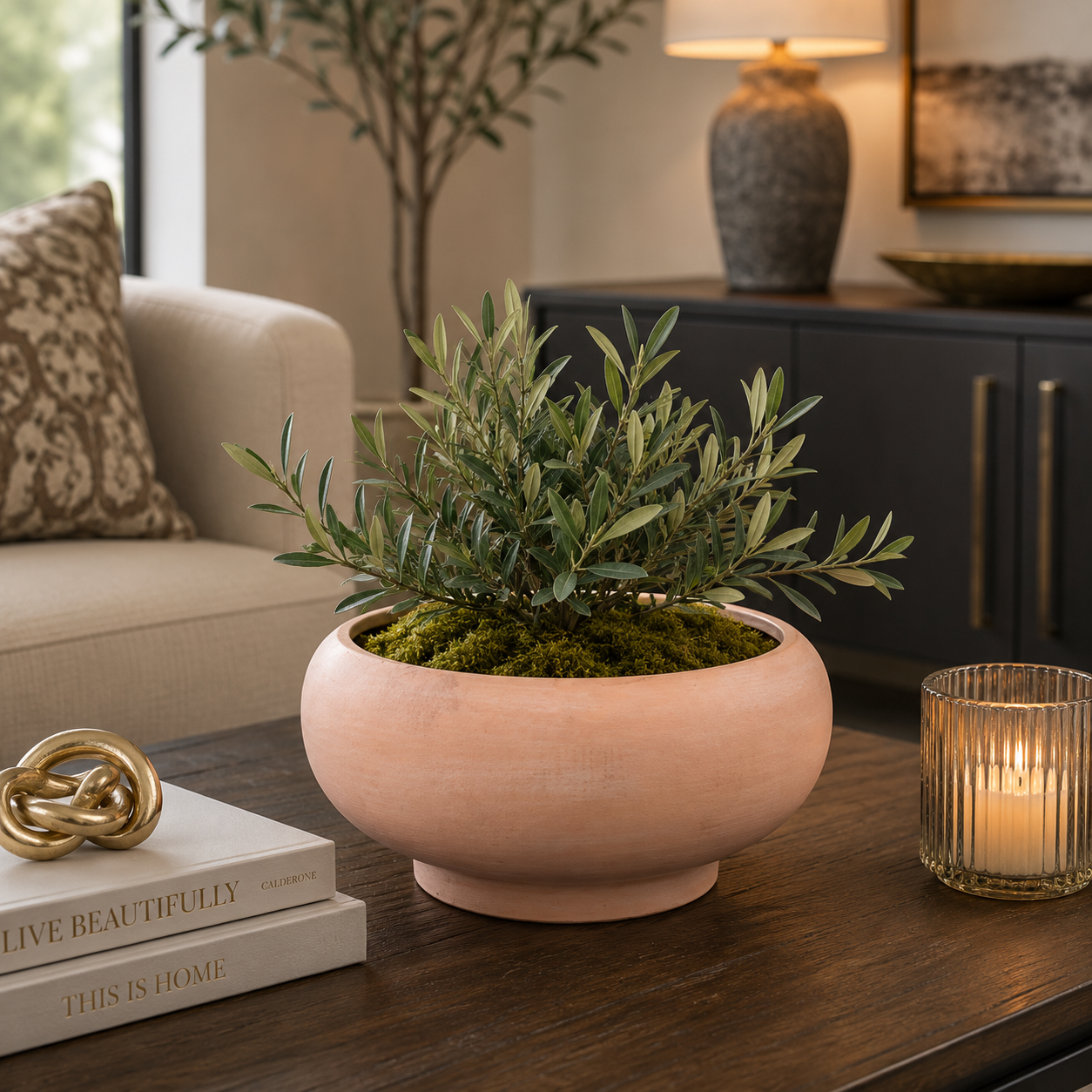 Cleo Terracotta Compote Planter