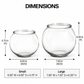 Crystelle Clear Glass Bowl