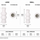 Cyrene Double Saucer Design Ceramic Vase
