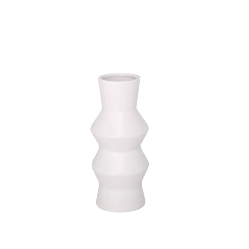 Cyrene Double Saucer Design Ceramic Vase