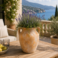 Dahlia Double-Handled Ceramic Urn Vase