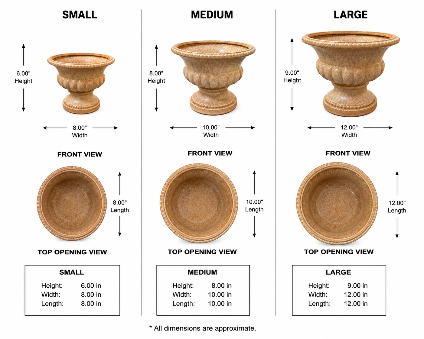 Nica Pedestal Urn Ceramic Planter