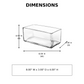 Elaris Rectangular Clear Glass Trough