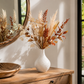 Esau Ribbed Ceramic Bottle Vase
