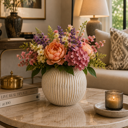 Esmar Ribbed Stoneware Planter