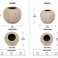 Esmar Ribbed Stoneware Planter