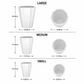 Ezrael Faceted Porcelain Planter Set (Set of 3)
