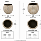 Fran Ribbed Stoneware Planter