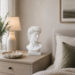 Gaviel White Resin Head Sculpture