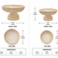 Gene Pedestal Cement Bowl Planter