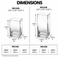 Harriet Clear Glass Block Vase