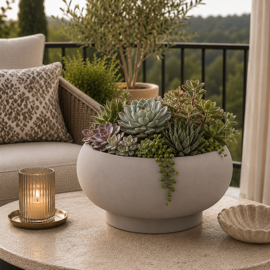 Hattie Terracotta Compote Planter