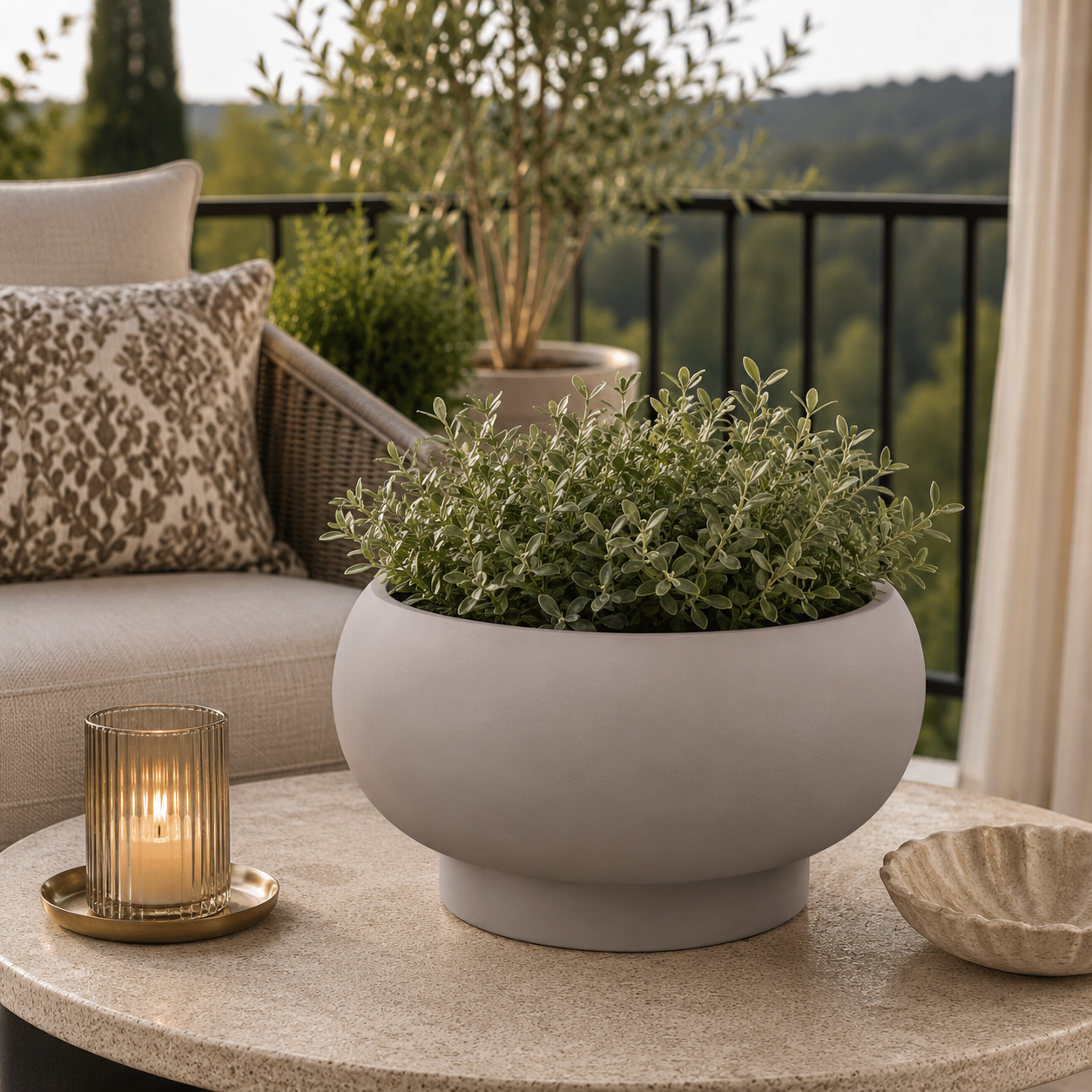 Hattie Terracotta Compote Planter