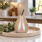 Hazel Pearlescent Ceramic Pear Figurine