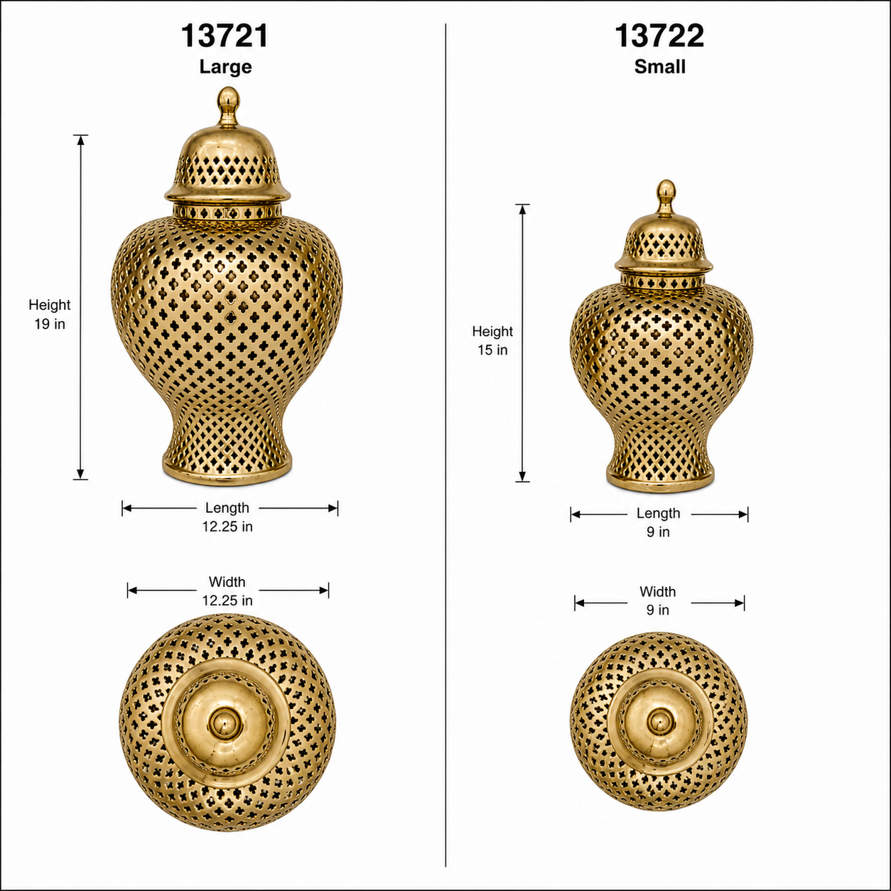 Jette Pierced Bellied Temple Jar