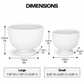Kerry Ceramic Pedestal Planter
