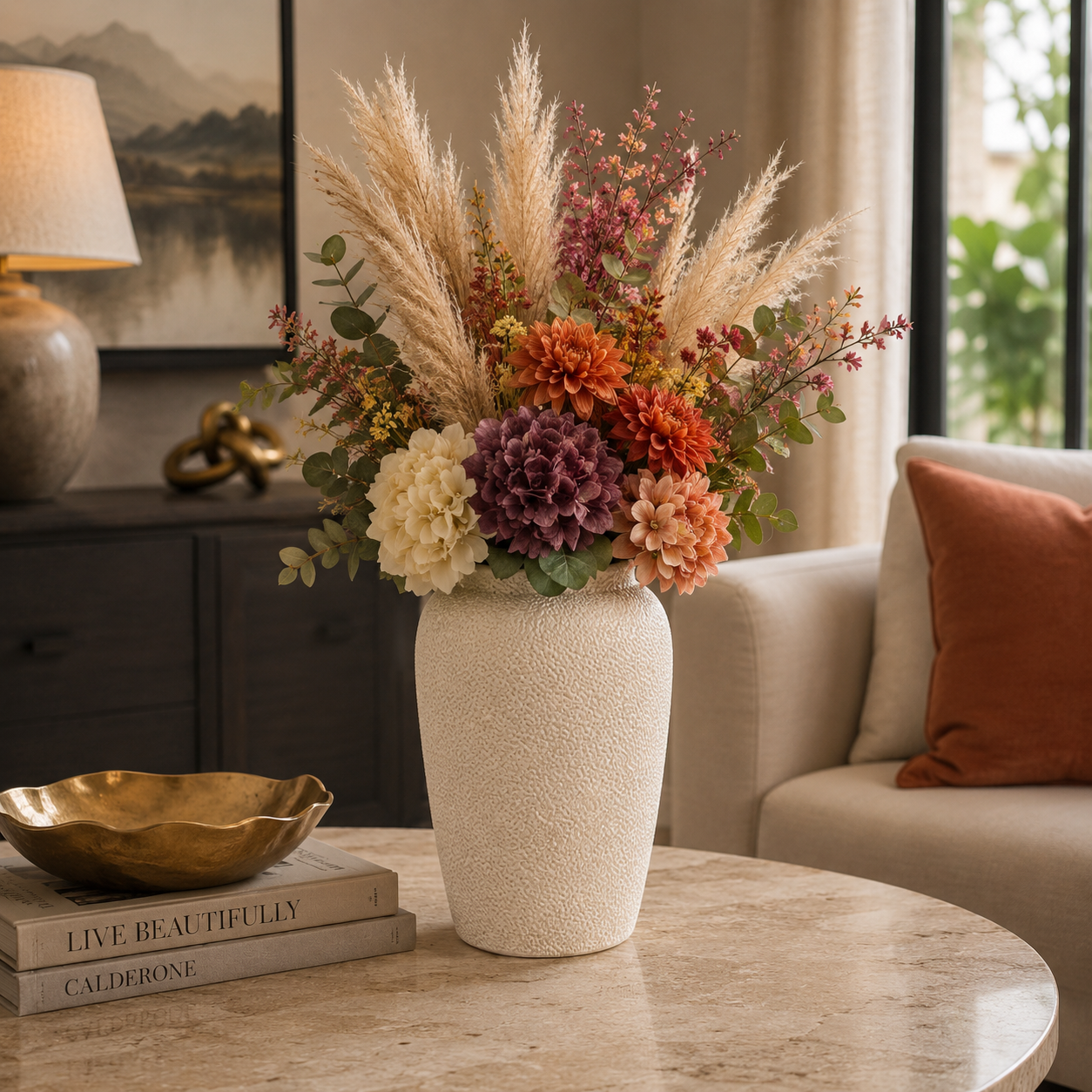 Dencia Ovoid Textured Ceramic Vase