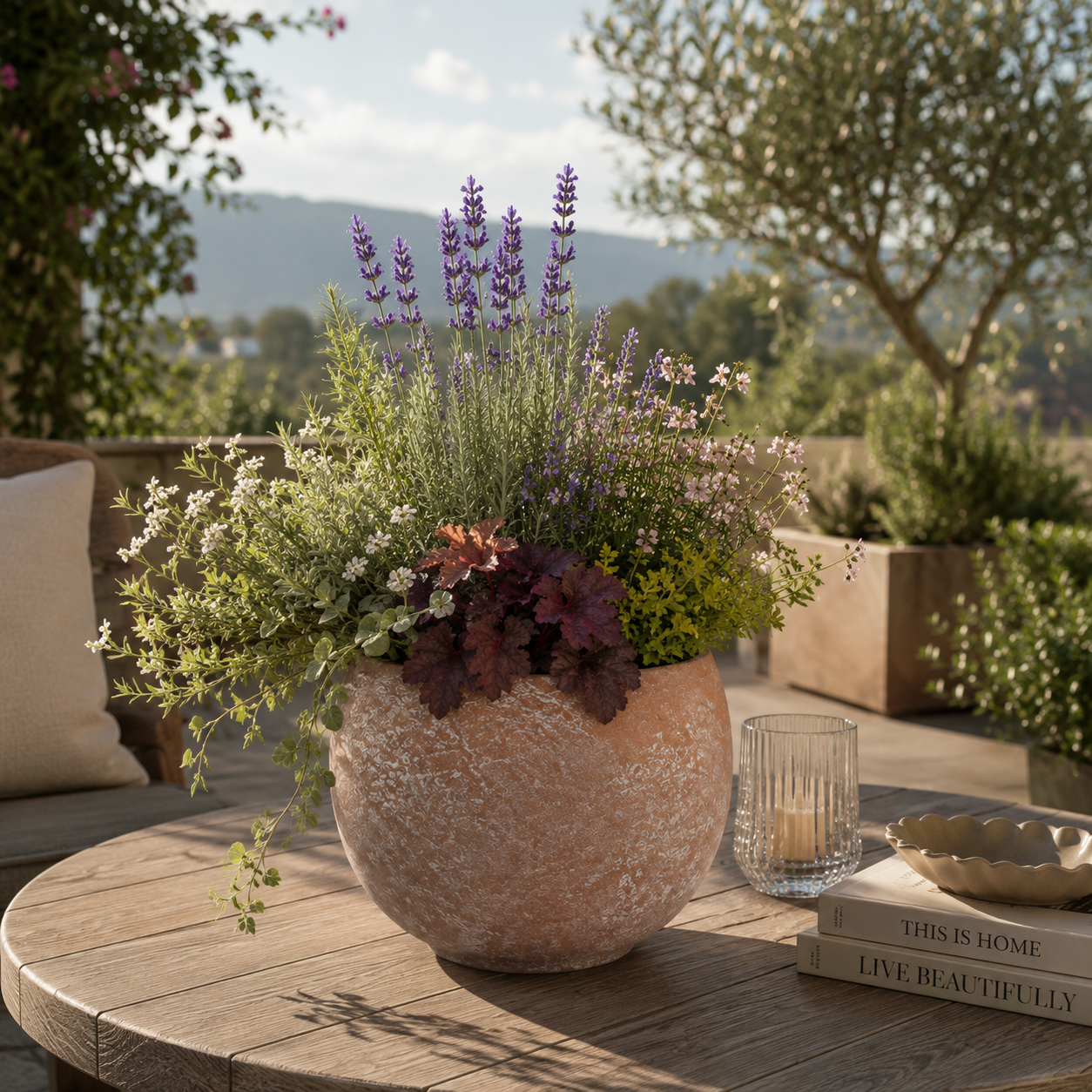 Yamini Terracotta Sphere Planter